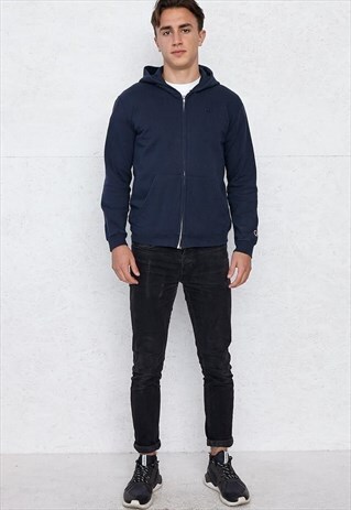 VINTAGE BLUE CHAMPION TRACK ZIP HOODIE JACKET