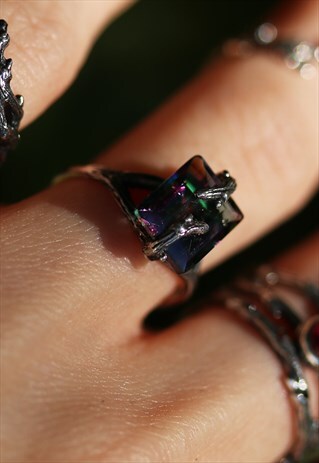 FOREST EMBRACE GOTHIC MYSTIC BRANCH STERLING SILVER RING