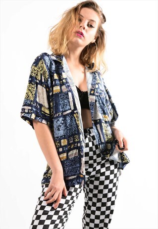 ABSTRACT PRINT FESTIVAL SHIRT