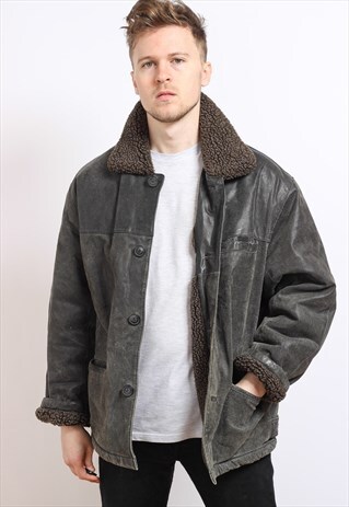 VINTAGE LEATHER AVIATOR JACKET