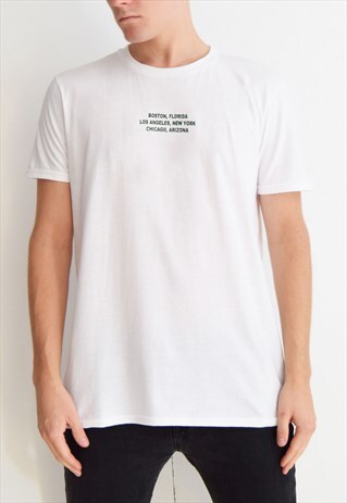 WHITE LOCATION (GREEN) T-SHIRT