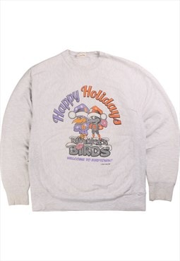 Vintage 90's Comfort Colours Sweatshirt Reverse Weave Happy