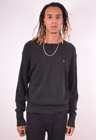 POLO RALPH LAUREN MENS VINTAGE JUMPER SWEATER LARGE 90S