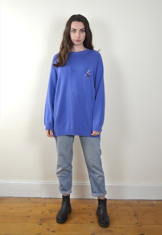 1996 VINTAGE ST MICHAEL BUGS BUNNY GOLF KNIT JUMPER