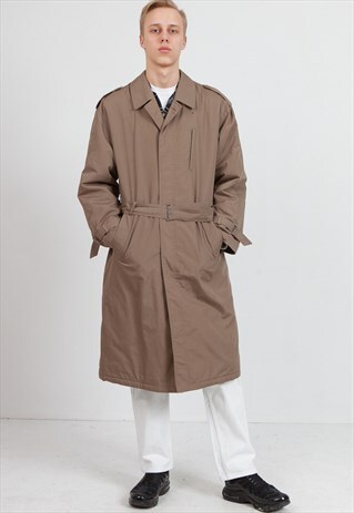 VINTAGE BROWN TRENCH COAT
