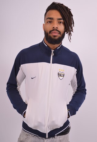 VINTAGE NIKE COR72Z TRACKSUIT TOP JACKET WHITE