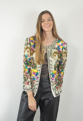 vintage sequin blazer
