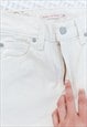 LEVI HIGH SLIM STRAIGHT 70'S STYLE CREAM JEANS