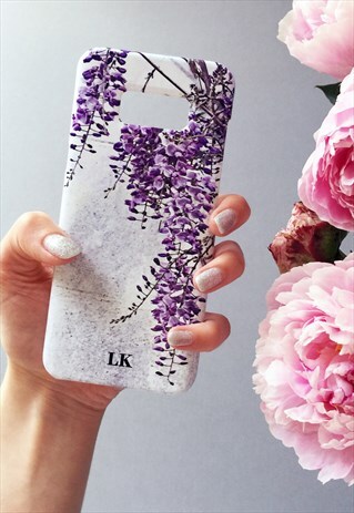 WISTERIA PRINT MONOGRAM PHONE CASE