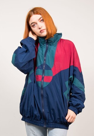 VINTAGE 90'S COLOURBLOCK TRACKSUIT JACKET