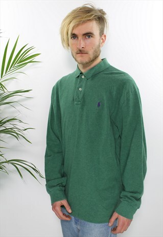VINTAGE POLO RALPH LAUREN LONG SLEEVED POLO