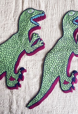 EMBROIDERED T-REX SEW-ON PATCH