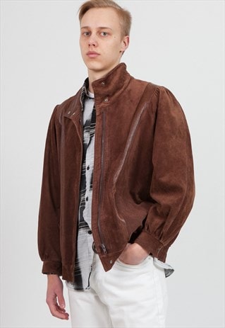 VINTAGE BROWN FRIITALA LEATHER JACKET