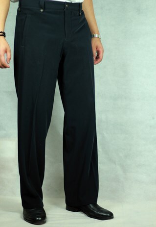 VINTAGE EMPORIO ARMANI WATERFALL FLARED TROUSERS