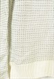 VINTAGE KNITTED JUMPER NORDIC RETRO PATTERN SMALL