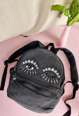 Vintage Kenzo Black Eye Backpack