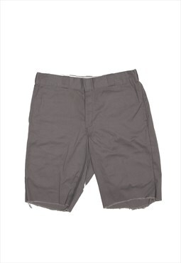 DICKIES Workwear Raw Hem Chino Shorts Grey Mens M W34