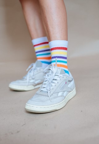 VINTAGE 90S OFF WHITE SNEAKERS TRAINERS