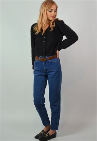 PREMIUM VINTAGE LEVI'S INDIGO BLUE HIGH RISE STRAIGHT JEANS