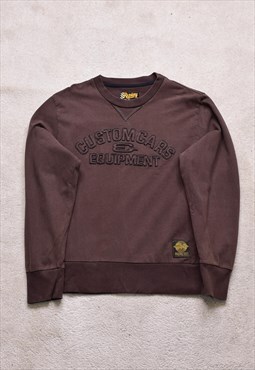 Replay Brown Embroidered Sweater