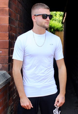 VINTAGE WHITE CHAMPION SKIN TIGHT SPORTS TOP LARGE
