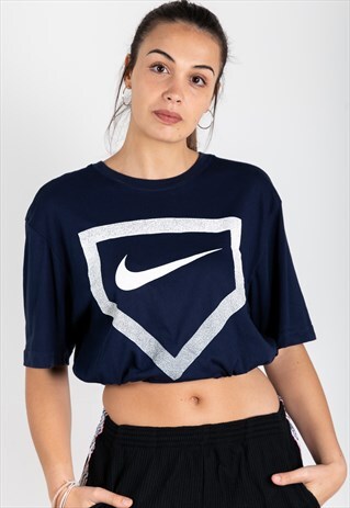 VINTAGE 80S NIKE SPORT CROP T-SHIRT / S2325