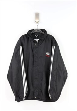 Adidas 90's Vintage Rain - Wind Jacket in Black - XL