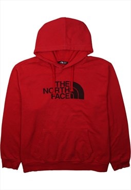 Vintage 90's The North Face Hoodie Spellout Pullover Red