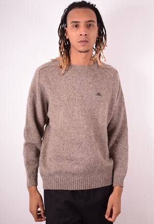 KAPPA MENS VINTAGE JUMPER SWEATER XL BROWN 90S