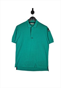 Men's 90's Adidas Equipment Polo Shirt In Green Size Large