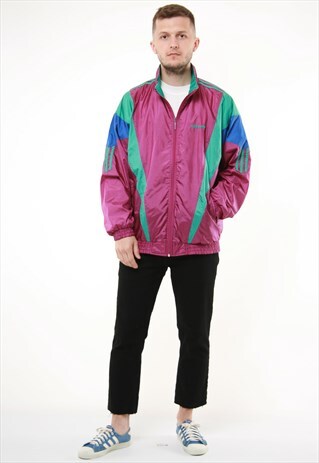 90S VINTAGE ADIDAS OLDSCHOOL SHELL JACKET 14118