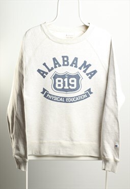 Vintage Champion Alabama Crewneck Sweatshirt Grey