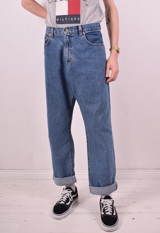 CALVIN KLEIN MENS VINTAGE JEANS W36 L32 BLUE 90S
