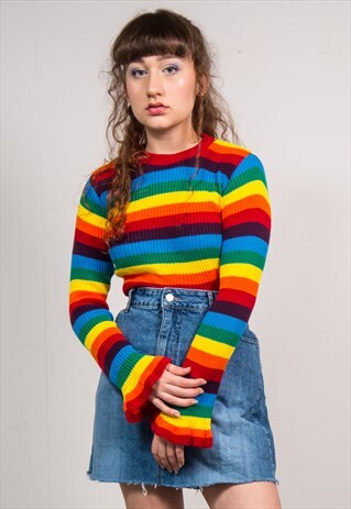 VINTAGE 90'S BLUE DENIM FRAYED HEM MINI SKIRT