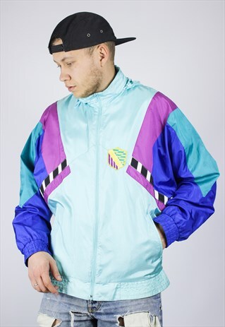 VINTAGE MENS ADIDAS ORIGINALS HOODED JACKET