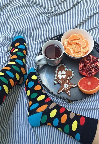 COLORFUL DOTS FUNNY SOCKS