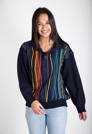 VINTAGE 80S "AVELINAS SELECTIONS" COOGI STYLE KNITTED JUMPER