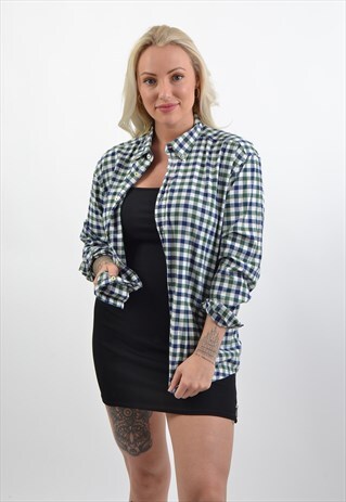 GREEN CHECK FLANNEL SHIRT GRS1341