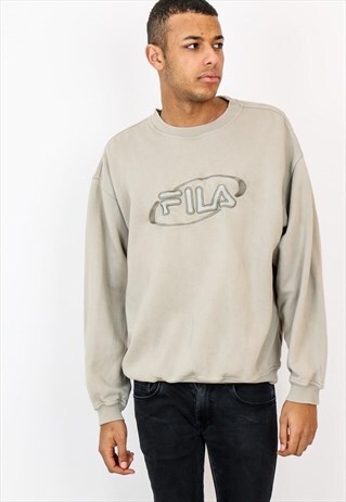 VINTAGE FILA EMBROIDERED LOGO SWEATSHIRT