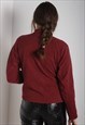 VINTAGE THE NORTH FACE 1/4 ZIP SWEATSHIRT RED