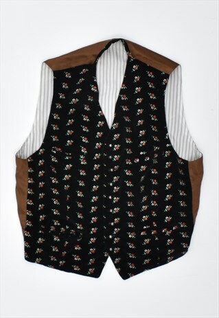VINTAGE 90'S WAISTCOAT FLORAL MULTI