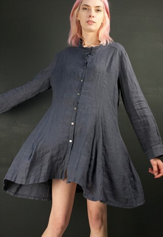 NAVY SHIRT DRESS