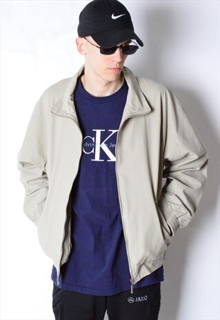 VINTAGE 90S BEIGE MINIMALIST JACKET
