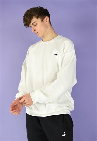G&G UNISEX WHITE GOOSE SWEAT