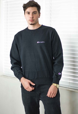 VINTAGE CHAMPION SWEATSHIRT JUMPER LOGO 90S M 16.9