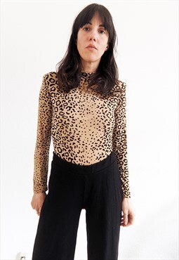 Vintage 90's leopard bodysuit