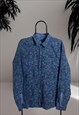 Vintage Guess Paisley Print Full Button Shirt Size L