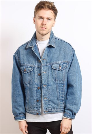 VINTAGE FLEECE LINED DENIM JACKET