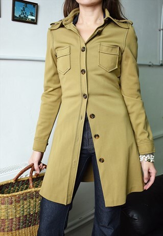 VINTAGE 70S RETRO MOD STRETCH BLAZER JACKET