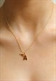 Personalised Gold vermeil Initial & Bumble Bee Necklace